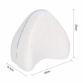 Almofada Ortopédica Entre Pernas Memory Foam | Travesseiro Anatômico para Dormir de Lado com Capa Removível