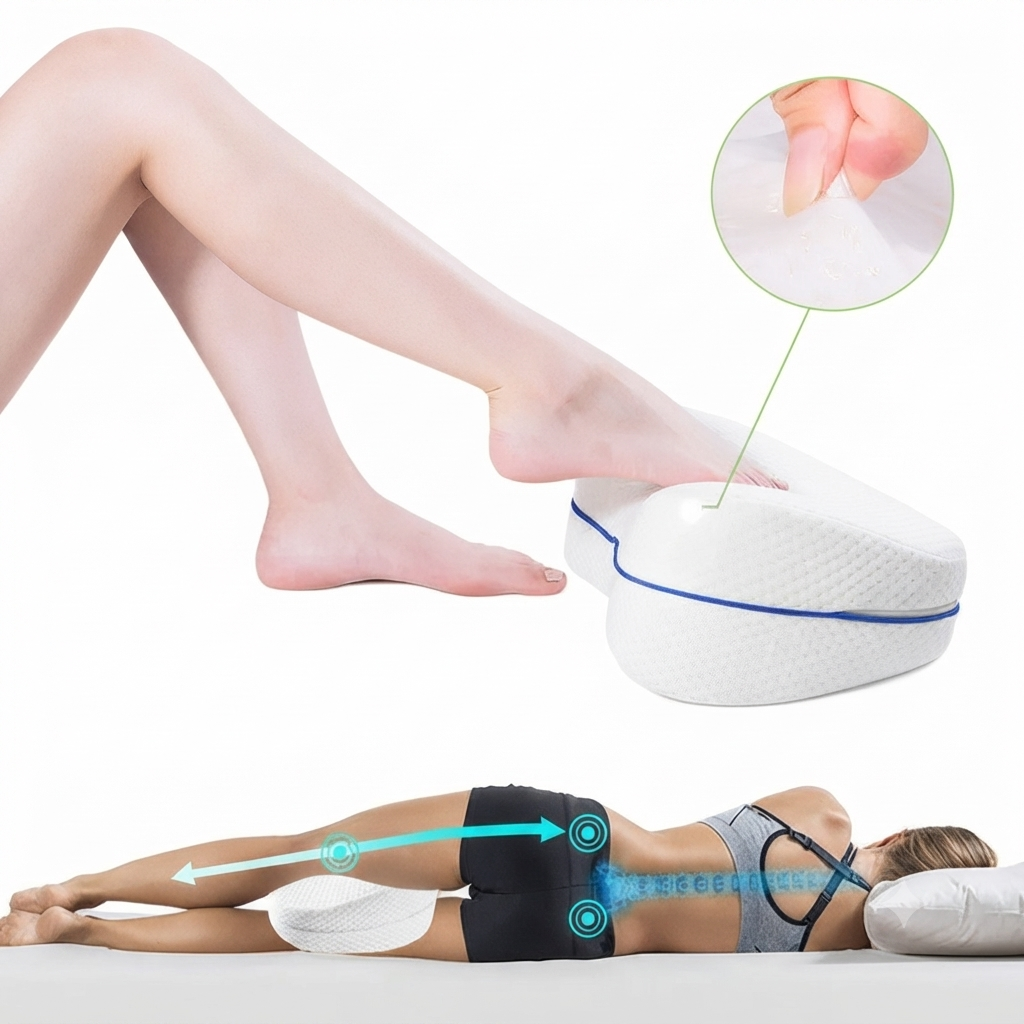 Kit Sono Perfeito | Travesseiro Cervical Ergonômico + Almofada Entre Pernas