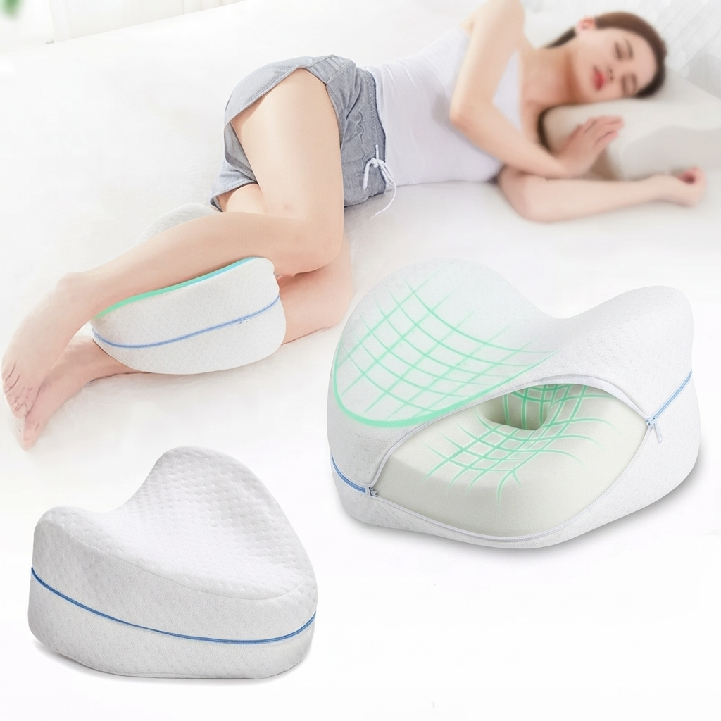 Kit Sono Perfeito | Travesseiro Cervical Ergonômico + Almofada Entre Pernas